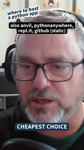 4.4K views · 59 reactions | Where to host a Python app? - Listen to the full episode at https://realpython.com/podcasts/rpp/265 or on your preferred podcast client. - Happy Pythoning! | Real Python | Facebook