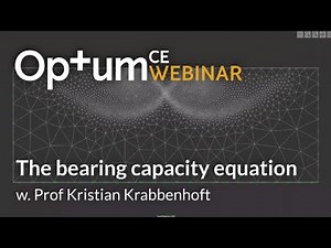 The bearing capacity equation and how well it fits with Optum