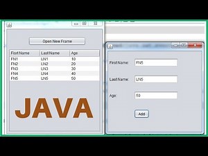 JAVA - How To Add Row To JTable From Another JFrame In Java NetBeans [ With Source Code ]