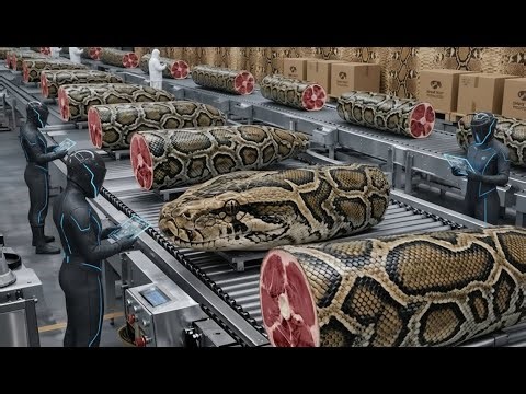 Inside Python Meat & Skin Production – Step-by-Step Video | NextGen Machina
