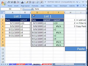 How to Match Data in Excel