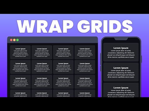 Create Responsive CSS Grid Layouts with GRID WRAPPING