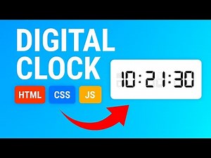 Digital Clock using HTML, CSS & JavaScript | Beginner Project