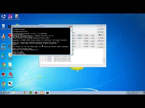 how to create database in Mysql using xampp phpMyadmin & console mode both
