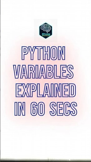 Python Variables in 60 Seconds #python #pythontutorial #pythonvariables