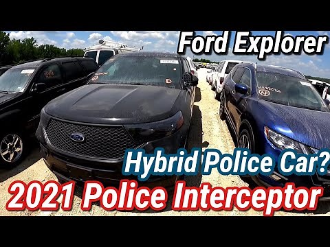 2021 Police Interceptor Ford Explorer Hybrid. COPART WALK AROUND