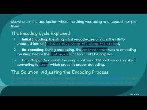 Resolving C# HtmlDecode Not Working for Spaces in ASP.NET