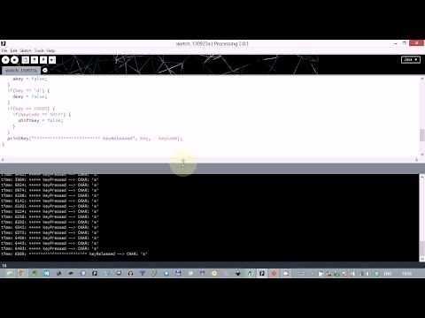 Explaining behaviour of keyPressed() and keyReleased() methods in Processing