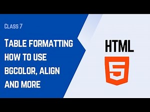 📊 HTML Table With Formatting Tags | Table Tag Tutorial Part 2 | Beginner Friendly