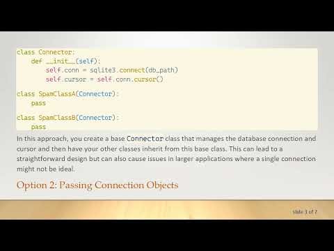 Understanding the Proper Way to Deal with Cursor in SQLite/Python