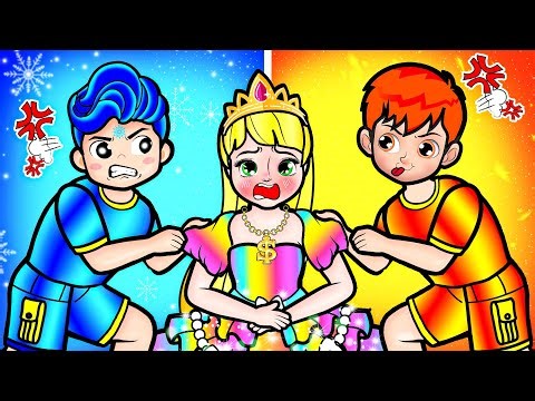 [🐾paper dolls🐾] Poor vs Rich Boyfriend and Love Story of Rapunzel | Rapunzel Family