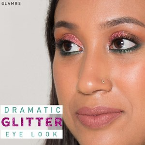 322K views · 96 shares | Do you want to make your eyes sparkle? Master this oh-so-glam GLITTER POP DOWN SMOKEY EYE LOOK in minutes! | Glamrs | Facebook