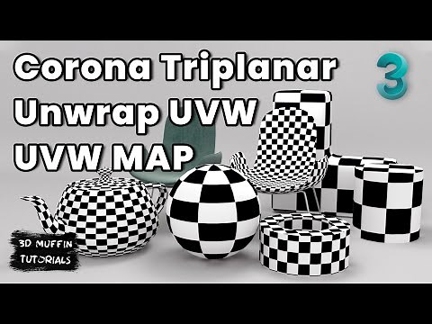 3ds MAX Texturing Tutorial - UVW MAP / UNWRAP UVW / CORONA TRIPLANAR - 3 BEST WAYS