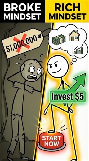 Broke Mindset vs Rich Mindset — Which One Are You? 💸 #shorts #animation #mindset #motivation