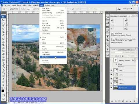 Rulers & Guides in Photoshop CS3