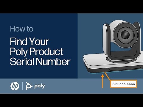How to find the serial number on your Polycom product | HP Support