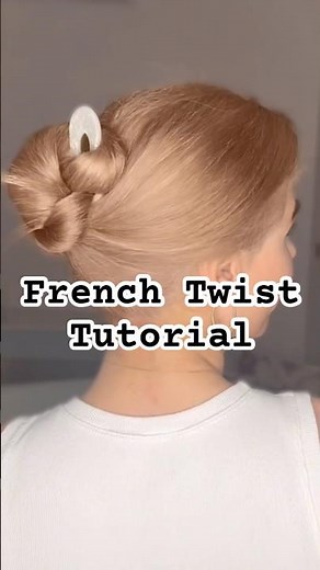 Create Stunning French Twists:Step-By-Step Tutorial 🤌🏼#diyhairstyle #hairtutorial #hair #shorts