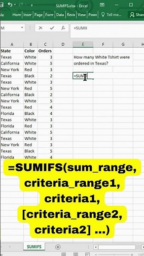 Excel Pro-Tip: How to Use SUMIFS