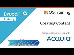 Drupal 8 Beginner, Lesson 30: Creating Content