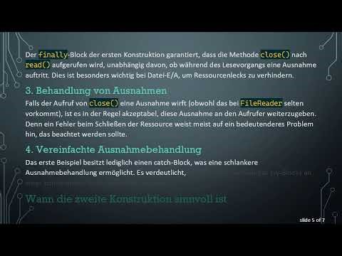 Verständnis der Präferenz für Verschachtelte Try/Catch-Blöcke in Java: Welche Methode ist besser?