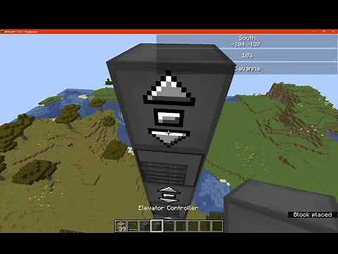 Moving Elevators 1.12.2, 1.14.4 & 1.15.2 Forge Mod Overview