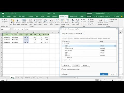 6 ways to combine Excel sheets with 1 add-in