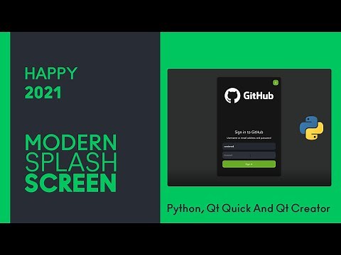 TEASER - Modern Splash Screen With Login - [Modern GUI/Flat Style/Python and Qt Quick]