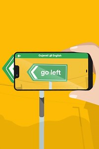Familiar with the city but not with the language? Translate from one language to another, just by pointing your phone at it, on Google Translate. | Google