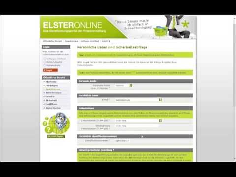 ELSTER Zertifikat - 1. Schritt: Registrieren