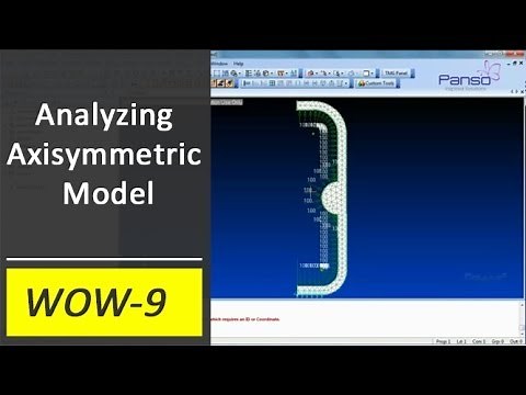 Analyzing Axisymmetric Model in Femap