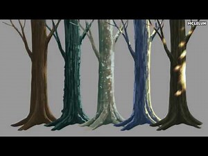 Photoshop Tree Trunk Bark Painting