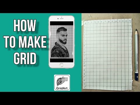 How to make Grid | Make Accurate Grid for Portrait Drawing | Art Tutorial for Beginners 🧠