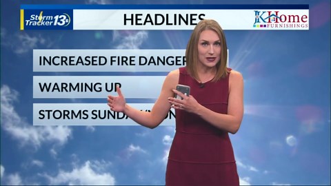 Low humidity and normal temperatures