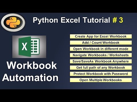 Python Excel Automation: Excel Workbook Automation with Python #3