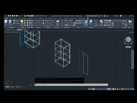 AUTOCAD TUTORIAL How to make 3D cabinet in AUTOCAD
