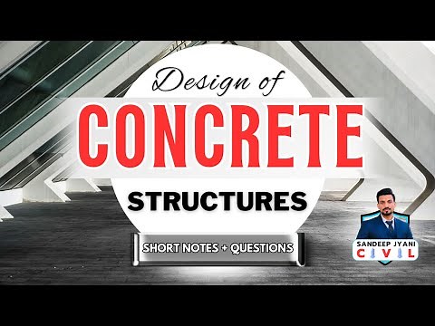 Short Notes With Questions of Design of Concrete Structures | SSC JE | State AEN | SANDEEP JYANI