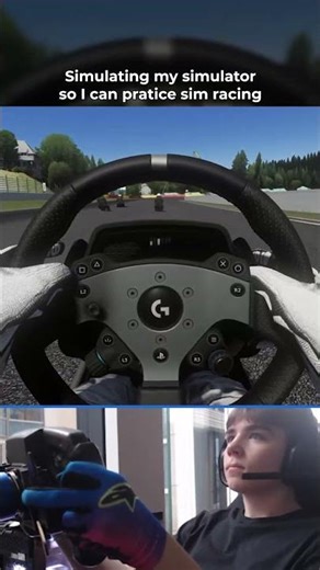 Simulating my Racing Simulator on my Simulator 🤔 #Shorts