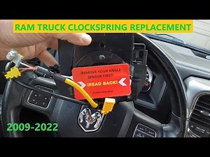4th Gen Dodge Ram 1500 Steering Wheel Air Bag Clockspring Removal / Replacement How To