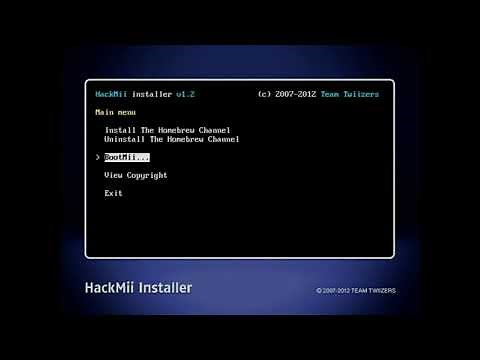Using the HackMii Installer to install the Homebrew Channel (HBC) and Bootmii