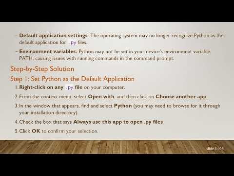Fixing the .py File Icon Problem in Python 3.9.0