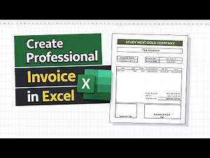 Create Professional Invoice in Excel | No VBA | Easy for Beginners