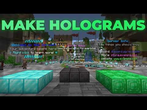 DecentHolograms Plugin Tutorial - Animated & Interactive Holograms