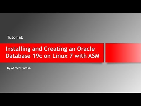Installing and Creating an Oracle Database 19c on Linux 7 with ASM (Oracle Restart)