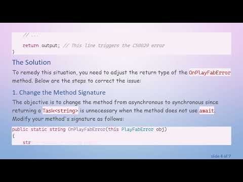 Resolving Error CS0029: Handling Type Conversion Issues in C#