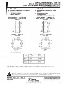 Codificador Decimal A Bcd 74147 Datasheet
