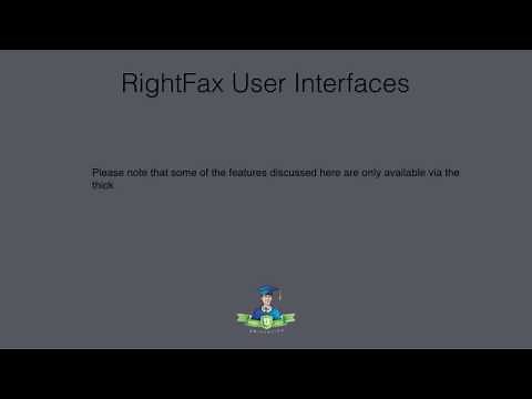 RightFax User Interface for FaxUtil