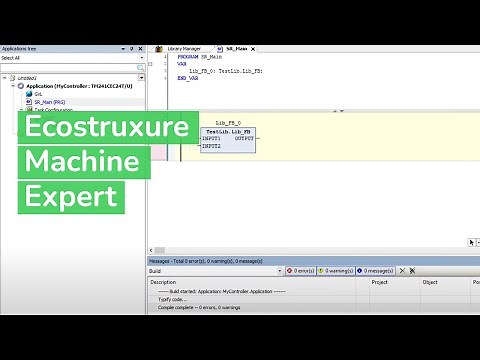How to Create a Library File and Use It in a New Machine Expert Project | Ecostruxure Machine Expert
