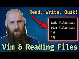 Mastering SHells 3 - Read and Write Text Files with Vim