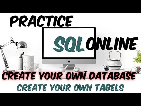 How to practice SQL online create own database and tables || #SQL #tutorial for #beginners