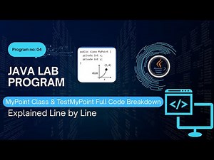 VTU Java Lab Program 4: MyPoint Class & TestMyPoint Full Code Breakdown | Easy Java OOP Guide 2025